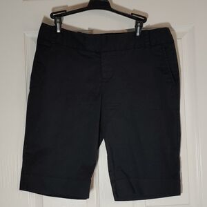 Mossimo Stretch Cotton Black Burmuda Shorts Size 8